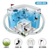 森林龙儿童创意趣味玩具蚂蚁工坊生态箱城堡观察盒巢穴弓背蚁后别墅礼物 蓝色单层+30只蚁+工具+种子等 不带夜光底座