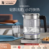 WMF福腾宝不锈钢 玻璃可调温电茶壶烧水壶电热水壶保温茶壶养生壶 电热水壶 玻璃电茶壶1.0L
