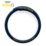 power ionics潮牌RHINO犀牛男女情侣负离子能量手环时尚防水运动手镯饰品礼物 深蓝 小码(内圈周长17厘米)