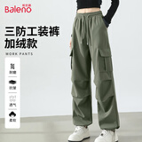 班尼路（Baleno）软壳工装裤女2025年春秋季时尚感简约户外通勤运动休闲百搭风长裤