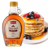 欧萨加拿大进口枫糖浆250ml 枫叶枫树糖浆 蛋糕烘焙原料酸奶咖啡伴侣 250mL*1瓶