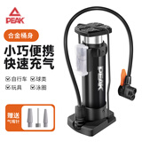 匹克自行车打气筒脚踩高压电动电瓶车摩托车便携家用充气泵足篮球通用 单缸升级合金桶身-赠多用气嘴针