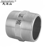 大漠山 304不锈钢六角外丝直接对丝双头外丝接头水龙头双加厚水管配件 【加厚款】DN50 2寸