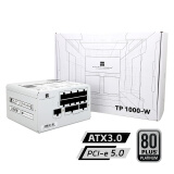 Thermalright(利民) 额定1000W TR-TP1000-W ATX3.0电源 白金全模组电源 原生PCIE5.0 全日系电解电容 白金电源