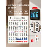 蓝瑞 夜光开关贴标识标示标签贴电表箱贴墙贴装饰插座灯开关面板贴纸 【蓝夜光】浮雕简笔画图标