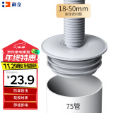 海立75厨房下水管密封圈塞硅胶下水道防臭神器地漏盖洗衣机排水封口器