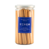 悦佰滋长条手工硬牛奶棒磨牙棒饼干罐装儿童小石头手指饼零食大人阿拉棒 手工奶棒【牛奶味1罐/约24根/罐