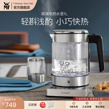WMF福腾宝不锈钢 玻璃可调温电茶壶烧水壶保温茶壶电热水壶 1L