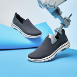 斯凯奇斯凯奇轻便一脚套懒人鞋编织网布透气休闲鞋健步鞋男 55500/NVY 海军蓝色 41