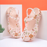 维布伦（VEBLEN）洞洞鞋女夏防滑厚底外穿拖鞋软底韩版学生包头凉鞋时尚透气沙滩鞋 金色 37 正码正拍