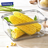 Glasslock进口钢化玻璃手提型便携大容量冰箱冷藏保鲜收纳盒密封防潮2500ml