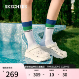 斯凯奇（Skechers）女鞋夏泡泡鞋软弹厚底增高外穿洞洞鞋凉拖鞋111127