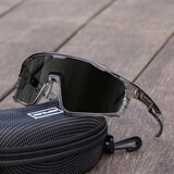 GUB 8000炫彩变色骑行眼镜防风日夜两用风镜男女公路自行车装备 TR水晶灰-透明变色片