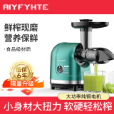 AIYFYHTE 艾霏特榨汁机汁渣分离原汁机家用小型多功能全自动果汁机榨蔬菜水果慢磨机 BP8038绿色【200W单档一键榨汁】