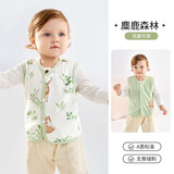 欧孕（OUYUN）婴儿双面马甲春夏外穿宝宝背心夹棉保暖春夏儿童马夹男童女童坎肩 麋鹿森林【双面设计】 73cm【建议身高：66cm-73cm】