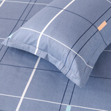 云瑾纯棉枕套一对装2只 全棉印花枕头套 单人双人居家枕芯套 抹晴虹 一对装/成人48*74cm