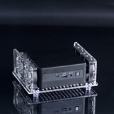 晶颜 intel英特猎豹猛虎老虎峡谷散热风扇底座NUC11PAH微型mini迷你电脑商用主机散热器 透明【USB供电版】