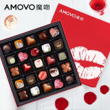 魔吻（AMOVO）巧克力礼盒进口原料糖果零食520情人节礼物生日送女生女友