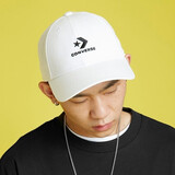 匡威（Converse）帽子男帽女帽2024秋季新款经典运动帽鸭舌帽休闲遮阳帽棒球帽潮 10008479-A02/白色星箭款 均码