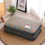 爱枕亿（AI ZHEN YI）  全荞麦枕纯棉粗布荞麦壳枕头枕芯中式高低可调节枕头保健护颈枕 双层沙四叶草 52*30