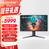 LG 31.5英寸 NanoIPS 4K HDR1000 160Hz(O/C) HDMI2.1 VRR ATW偏光技术 游戏电竞显示器 32GQ950