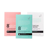 8+MINUTES8+ Minute新西兰进口免税  8分钟焕肤面膜补水保湿面膜 绿+白+粉各一盒