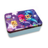 卡通全明星铁盒拼图：亮亮和晶晶·探访美人鱼（1张指甲贴+60片拼图）