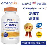 OmegaVia 97%高纯度omega3深海鱼油(EPA+DHA) 血脂-情绪-关节-大脑眼睛