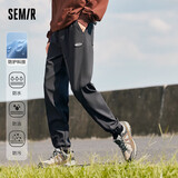 森马休闲裤男加绒运动潮流舒适百搭长裤抽绳三防冬109722127129