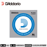 达达里奥（D'Addario）PL012碳素钢民谣弦电吉他通用吉他琴弦单弦1根装