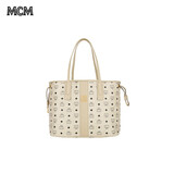 MCM女包中号子母包单肩手提托特包MWPCSVI01I8001  米色