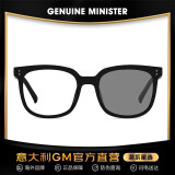 GENUINE MINISTER GM太阳镜 新款双用墨镜男女通用平光变色防蓝光防辐射保护眼睛 DANE-黑框变灰色 （手工镜片）