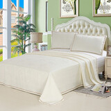 绿诺（LuNuo） 【礼盒装】100%纯亚麻凉席三件套竹纤维汉麻粗布空调席亚麻床单 国色天香米(纯汉麻环锭长纺) 2.0m床适用(实发2.2*2.4m)