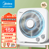 美的（Midea）转页电风扇 空气循环扇 鸿运转叶页桌面风扇 家用电风扇轻音落地扇摇头大风量宿舍卧室小风扇 10吋台式25CM自动导风鸿运扇