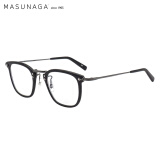 masunaga增永眼镜框日本制作钛+板材远近视眼镜架GMS-806 #39 47mm