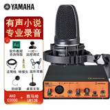 YAMAHA雅马哈UR12B配音有声书录音专业设备套装喜马拉雅小说声卡外置录音棚吉他编曲 UR12B+AKG C3000电容麦