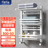 华德华美（HUADE HUAMEI）小背篓卫生间暖气片家用水暖卫浴取暖器低碳钢制散热器集中自采暖 亮白色 600mm*400mm