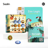 莎林SAALIN 儿童磁性数独早教棋桌游数学思维逻辑训练玩具儿童节礼物 【2岁~4岁】动物园（基础3宫格）