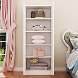 MD衣柜小型橱卧室单人挂长连衣裙柜阳台飘窗储物出租房立柜可定制 五格长60深40高180