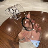 古艺涵无边框苹果16手机壳iPhone16Promax透明新款18Pro/14plus超薄简约13/15/17裸感磁吸式散热透气半包 无边框【全透明-磁吸】美过裸机 iPhone16Pro