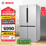 博世（BOSCH）605L大容量十字对开门 四开门变频家用电冰箱 一级能效 风冷无霜 鲜润保鲜空间 5mm微缝半嵌 KMF61A45TI 精细分储