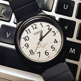 卡西欧（CASIO）手表学生小黑表简约指针石英电子表 手表男女考试手表时尚运动表 MW-240-7B  43mm大表盘