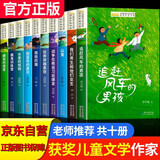 获奖儿童文学作家书系全套10册正版图书 小学生三四年级课外阅读必读书籍 语文老师推荐经典书单 五六年级上下册看的儿童文学读物书目追赶风车的男孩 雨街的猫王一梅全国优秀获奖作家童书省钱卡