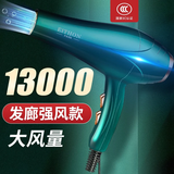 EITHON吹风机大功率家用13000以上沙龙大风力W风筒发廊理发店发型师电风吹蓝光负离子高速电吹风 发廊增强款：速干大风力4000礼盒装墨绿色 发廊强风版蓝光护发