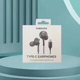 三星S23Ultra S24Ultra原装适配耳机zflip折叠zflod有线S22U耳机typec适配通用耳机 适配耳机【黑色】 送耳机包