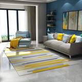 sunjackie地毯客厅加厚北欧轻奢毯时尚简约现代几何沙发茶几地毯卧室床边毯 FS-T1 120x160 cm