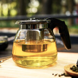 紫丁香 茶壶泡茶壶茶水分离壶耐热加厚玻璃茶具花果茶壶通用茶吧机水壶