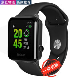 君倾【JD物流】适用唯乐hey3s智能硅胶手表带 weloop小黑2/3运动快拆替换腕带 【黑色】20mm