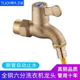 缔久（TIJOY）水龙头防冻裂全铜家用洗衣机快开自来水4分普通拖把池一分二加长 E款 6分进水口全铜龙头