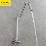 科德林（Ciencia）可折叠旋转单冷水龙头厨房菜盆水槽龙头阳台洗衣池拖把池加长龙头 镀铬